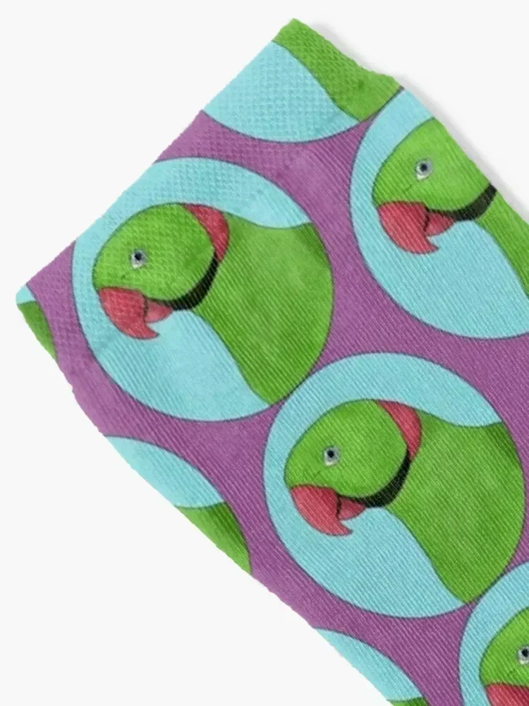 Alexandrine Parakeet Socks anti slip football Hiking boots Toe sports floor Socks For Man Women's