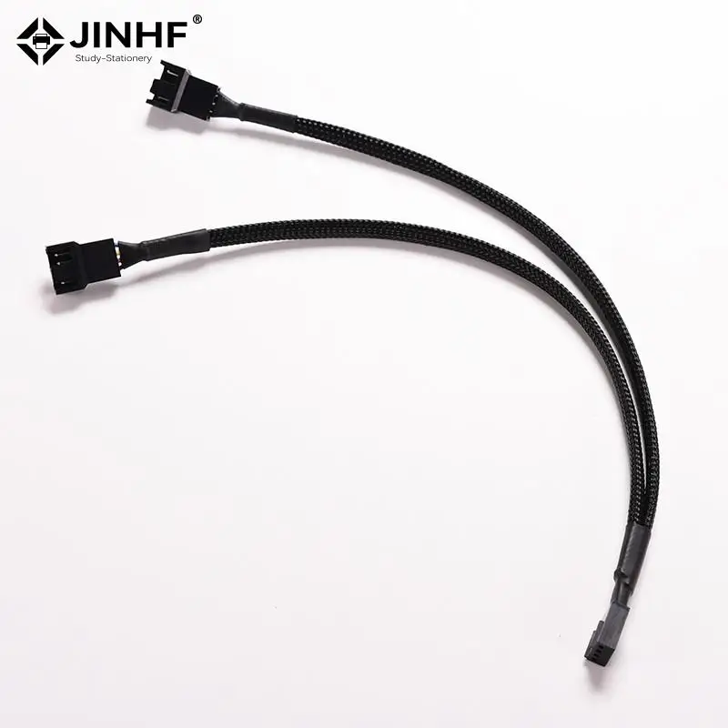 1PC 4 Pin PWM Splitter Cable 4Pin PWM Female To 3/4 Pin PWM Adapter Cable For Computer CPU Case Fan Sleeved Adapter Power Cable