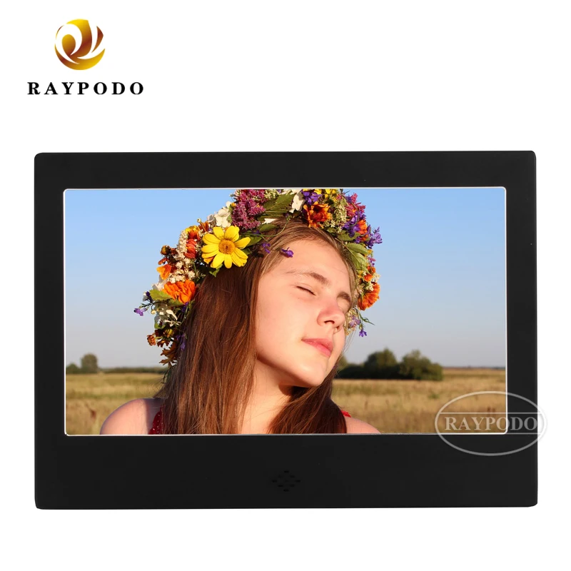 

RAYPODO RPD-HD0703 удаленная фоторамка, цифровая вывеска компании, подключенная фоторамка, входная мощность 5 В постоянного тока
