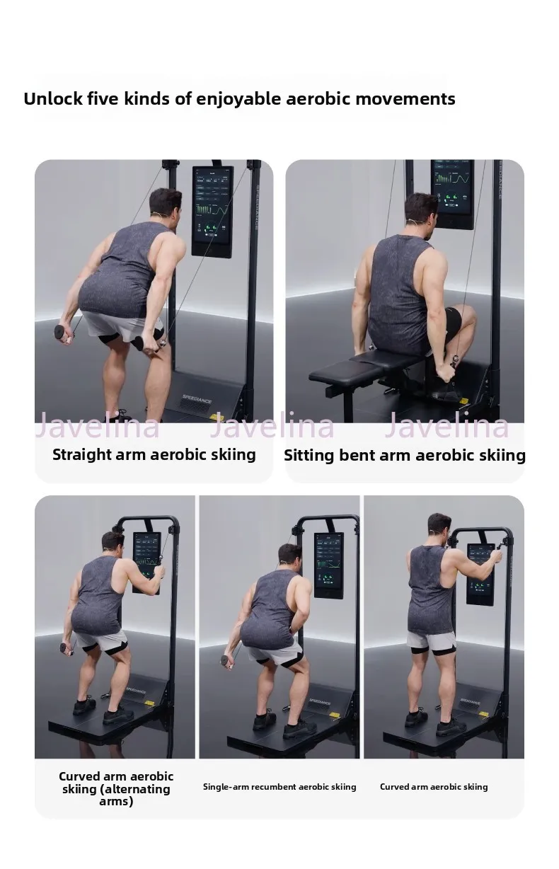 Equipo de Entrenamiento Aeróbico de Segunda Generación con Mango de Esquí, Compatible con Strength Monsters de Primera y