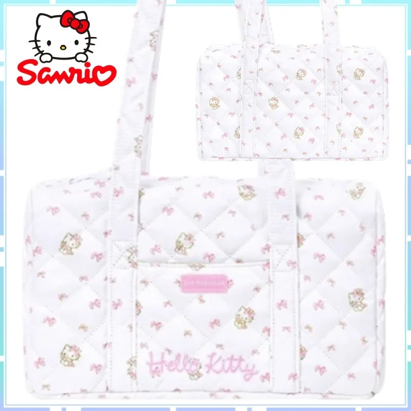 

Sanrio Hello Kitty, ручная сумка-тоут и сумка на плечо, дорожная сумка для багажа, портативная сумка для пригородных поездок, большая вместимость, подарок-сюрприз с героями мультфильмов аниме