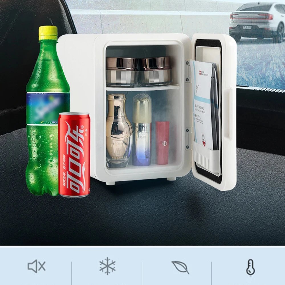 12V Portable Mini Refrigerator 4L Car Refrigerator Refrigeration Cooler for Car Truck Kitchen Home Use Picnic Camping Mute Freez