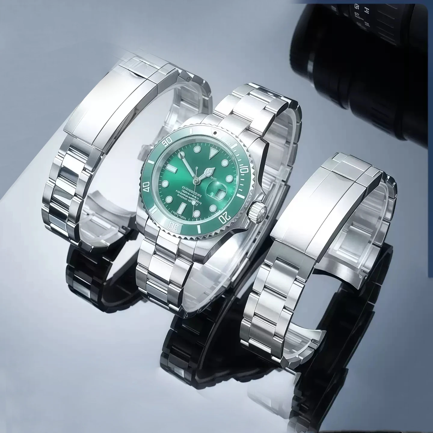 

904 Watch accessories For Rolex SUBMARINER DAYTONA SUP GMT Men Fine-Tuning Pull Button Clasp 20mm 21mm Stainless Steel Chain