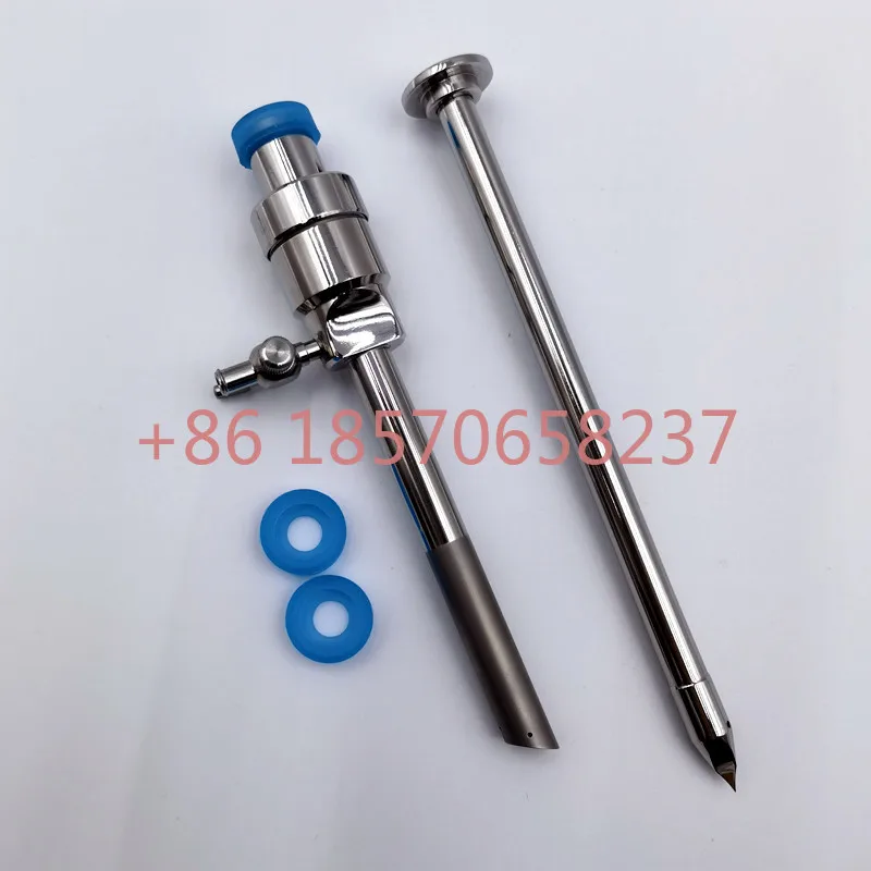 10mm Surgical laparoscopic instruments stainless steel autoclavable reusable bladeless trocar with sealing