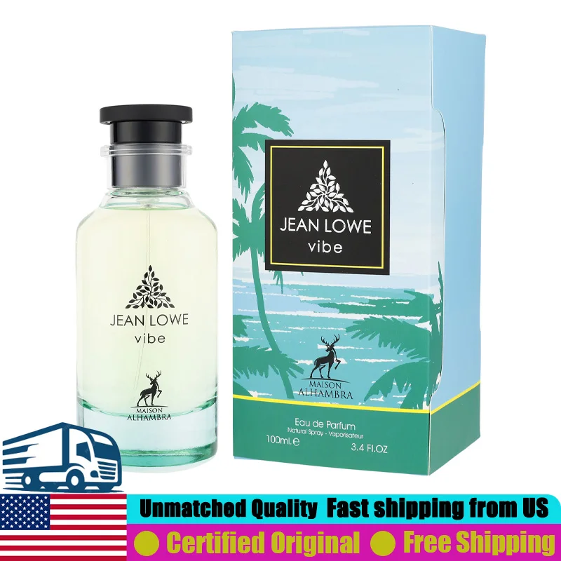 

Maison Alhambra Jean Lowe Vibe Eau de Parfum Spray 3.4 Oz/ 100 ML Premium Arabian Perfumes Lasting Woody Aromatic Unisex Perfume