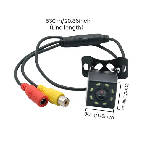 광각 HD 자동차 후방 카메라 후면보기 비디오 차량 카메라 백업 역방향 카메라 12 LED 야간 투시경 주차 카메라