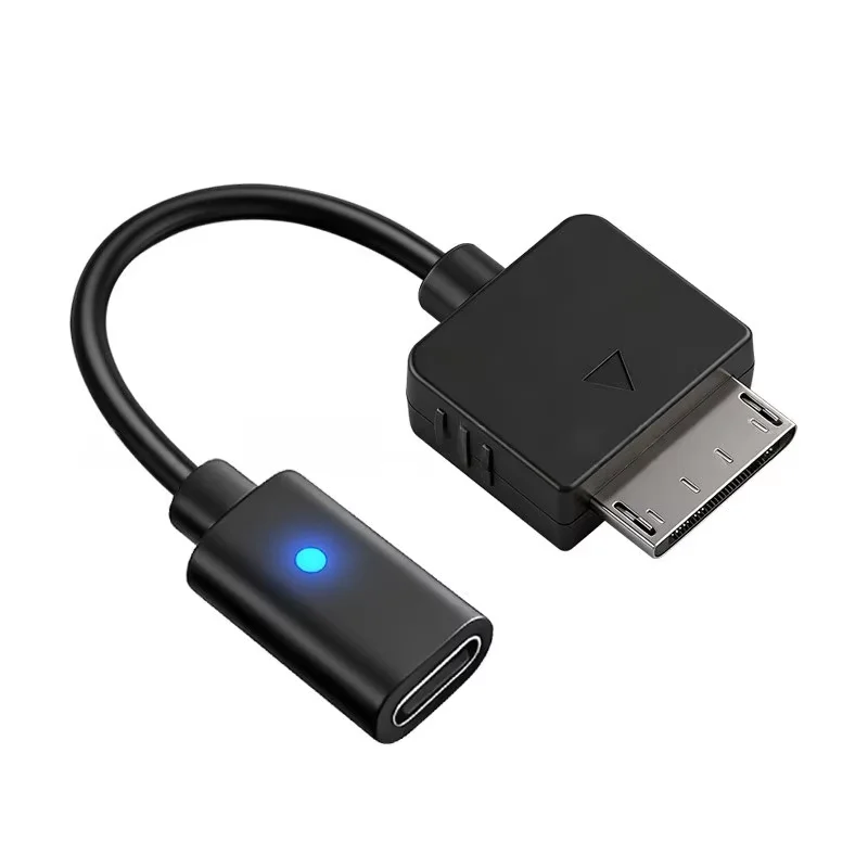 Auroxin 10cm Schwarzes Typ-C LED-Kabel Ladeadapter Stromversorgung für PSP Go Spielkonsole – Detail 3