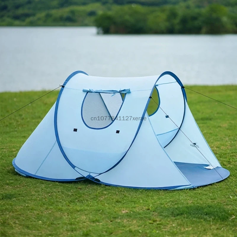 Outdoor Fully Automatic Instant Pop Up Tent No Assembly Needed Portable Folding Thickened Mosquito Resistant Waterproof Shelter view 3