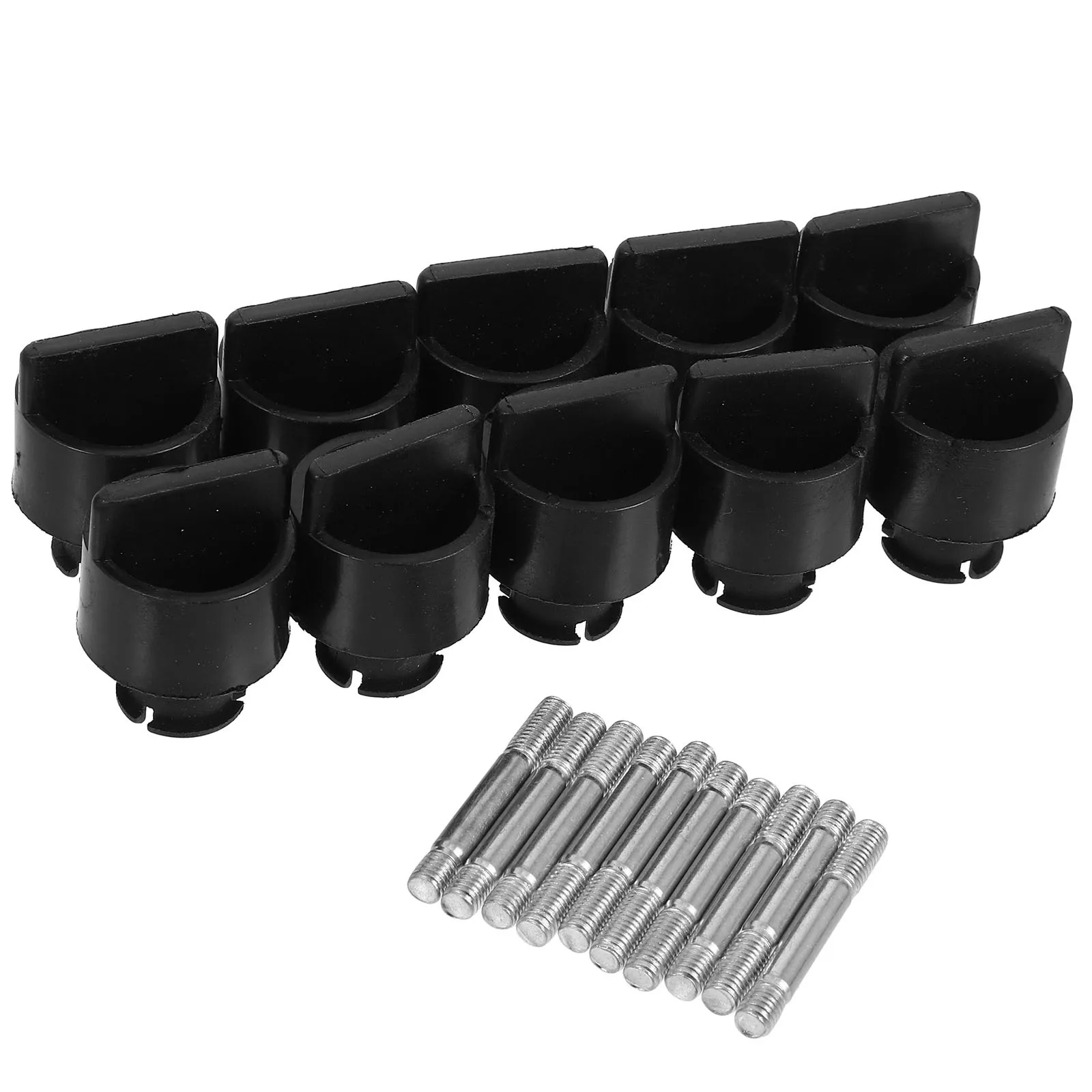 

10 шт. стопорная гайка бензопилы, стальные винты с накатанной головкой из АБС-пластика, надежное крепление, сменные винты крышки фильтра, стопорная гайка бензопилы