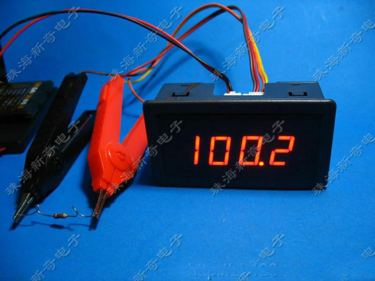 LED Digital Milliohm METER 20ohm/200ohm /2ohm Milliohmmeter Low resistance tester ohmmeter + Kelvin test clip Transformer coil