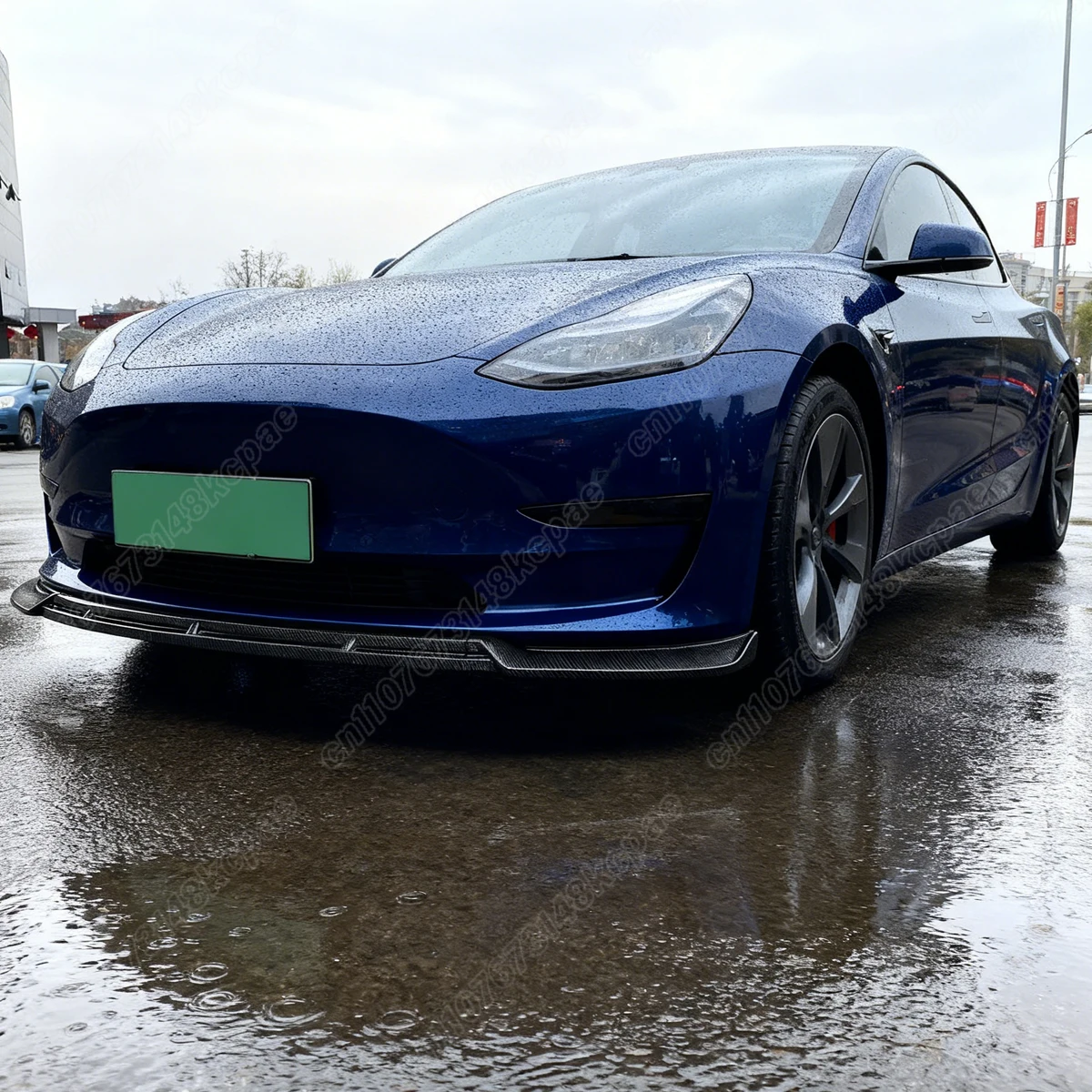 For Tesla Model 3 MP Style 2017 2018 2019 2020 2021 2022 2023 2024 2025 Car Front Bumper Splitter Board Decoration Accessories view 3