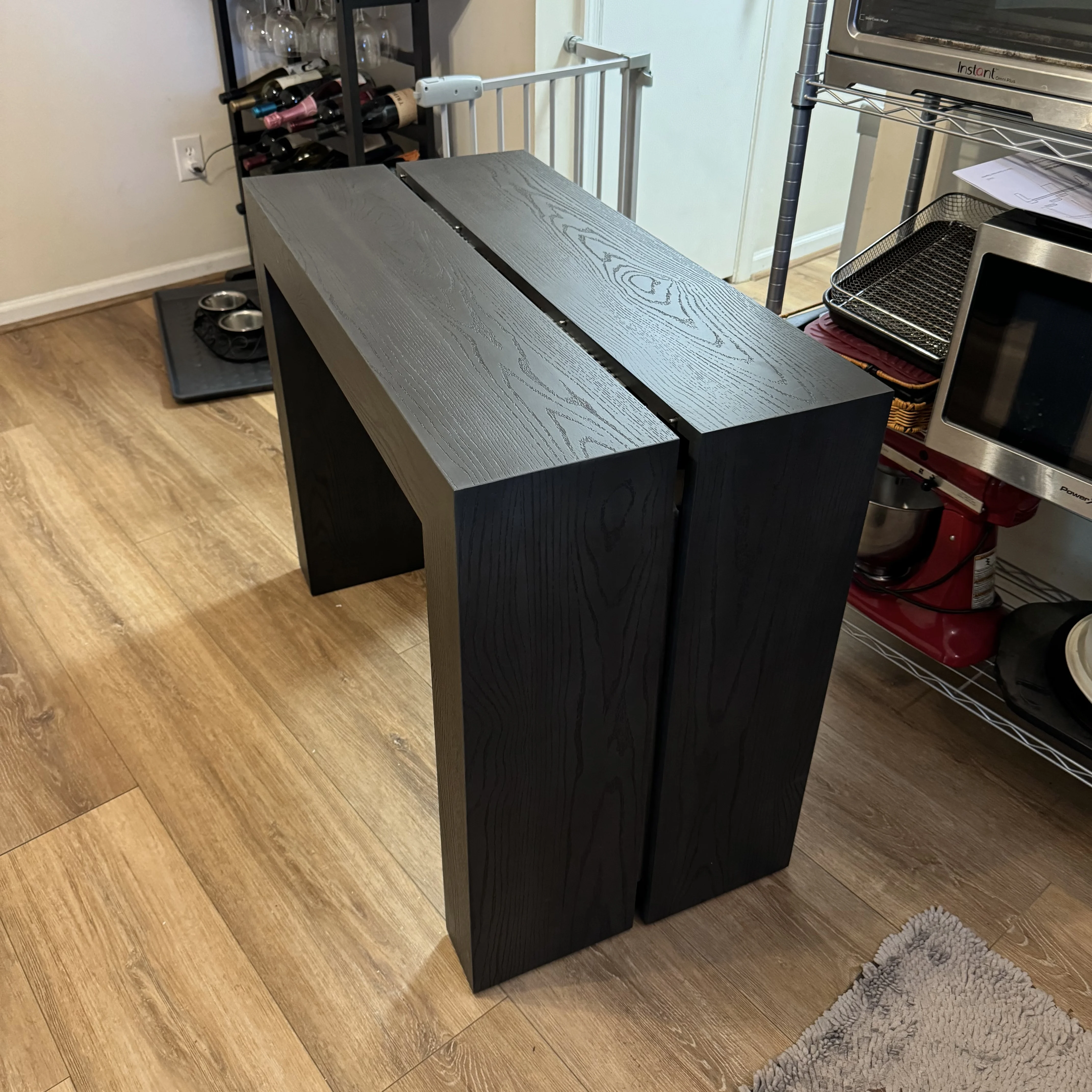 2026 Foshan Foldable Dining Table Plywood Frame with Hidden Slide Mechanism Expandable Surface Easy to Store Mesa De Comedor
