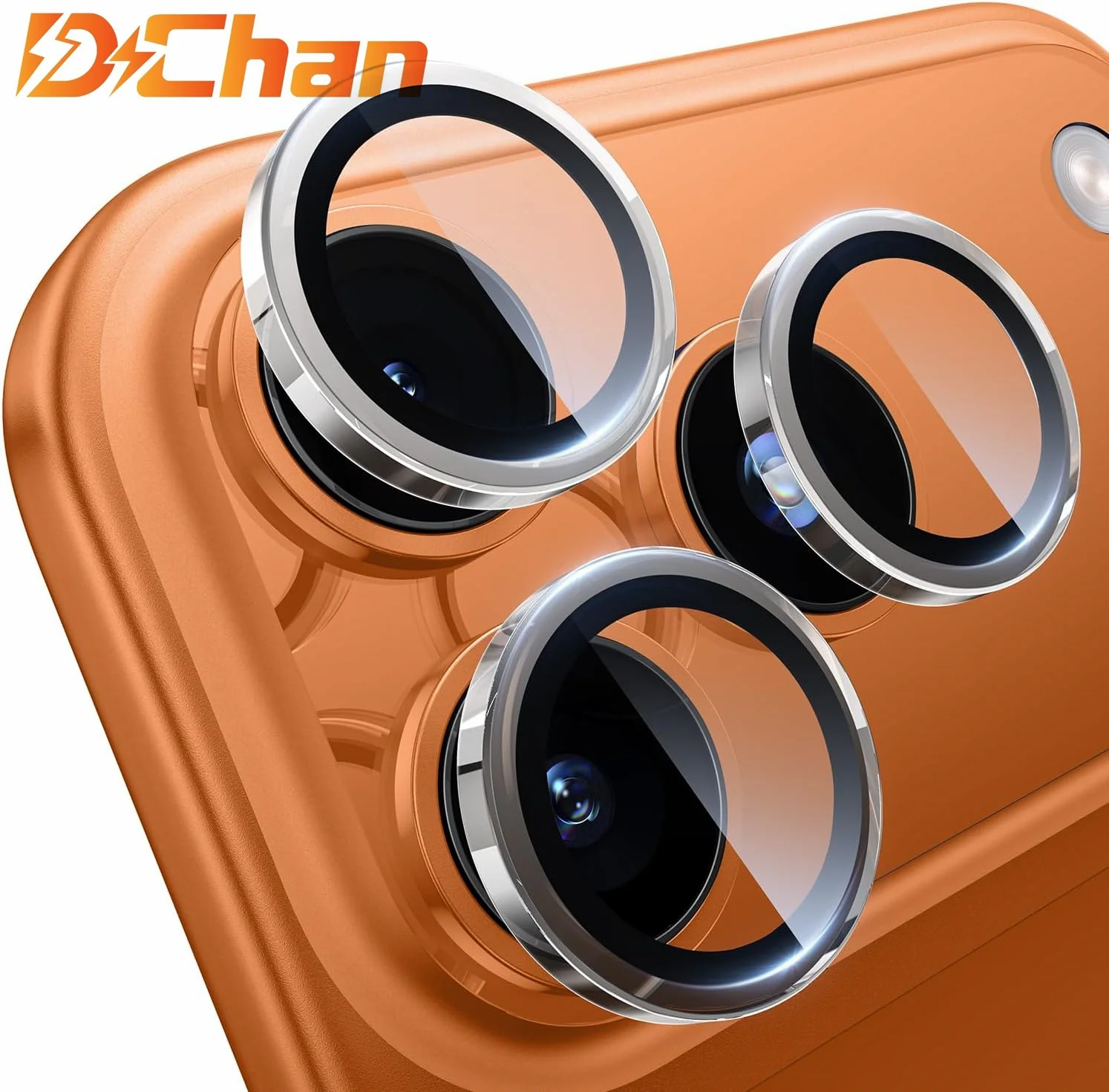 

9H+ Glass for iPhone 17 Pro Max 17 Pro Camera Lens Protector [NO.1 Military Grade Shatterproof] iPhone 17 Pro Max Camera Lens