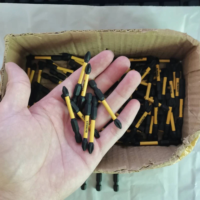 DEWALT PH2 57MM 5PCS Impact Type Bits HSS Cross Screwdriver Head Electric Drill Drive Carpenter Drilling Power Tool Accessories