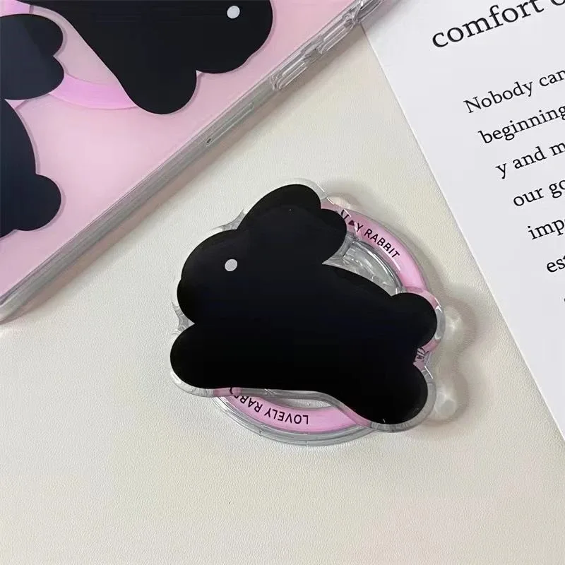 

Магнитный держатель с милым мультяшным кроликом, ручка Tok Griptok, подставка для телефона, поддержка Magsafe для iPhone 15, 16, складной кронштейн-держатель