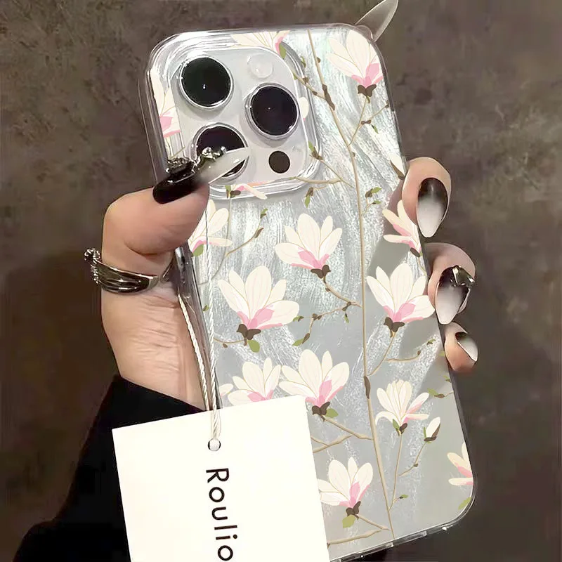 

Full screen Small Flower Feather Case For Samsung Galaxy S25 S24 S23 S22 S21 Ultra Plus FE A56 A16 A15 A35 A55 A34 A54 A55 Cover