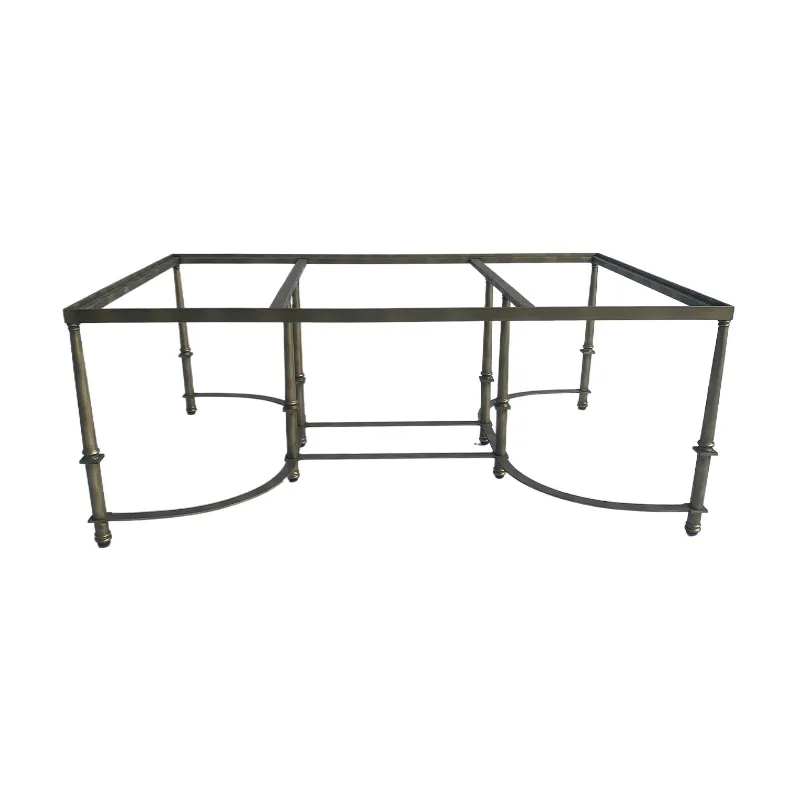 

American light luxury retro forged wrought iron creative coffee table/soft decoration design/villa/hotel designer coffee table