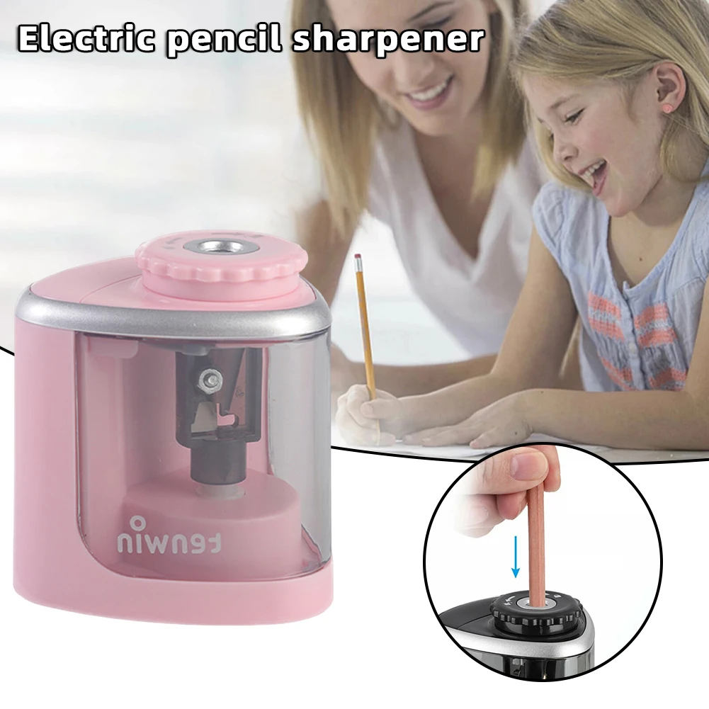 휴대용 투명 연필 샤프너, 짧은 연필용 경량 자동 수동 샤프너