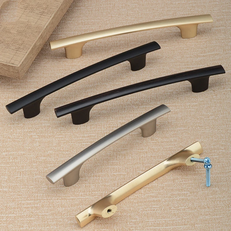 Handles Drawer Cabinet Furniture Kitchen Handles For Cabinet Knob Door Drawer Furniture Kitchen Pearl Golden Simplicity Hardware