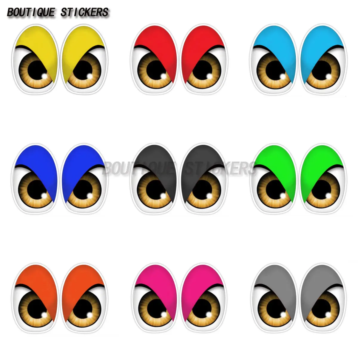 

Creative cartoon bird red eye animation car sticker Advanced waterproof PVC sticker Car trunk sticker