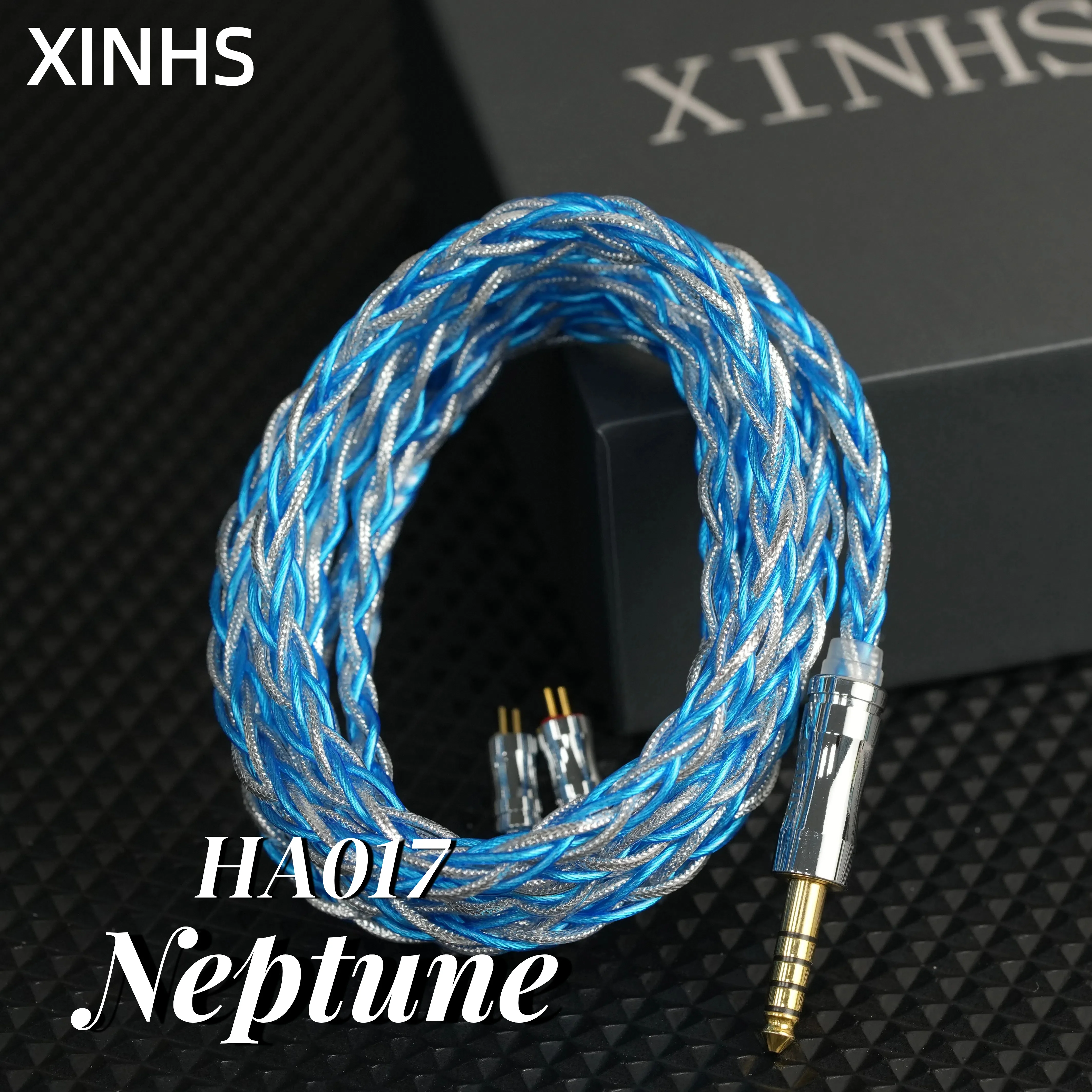 

XINHS HA017 8 Strand Graphene Silver Plated HiFi Headphone Upgrade CableWith 3.5/4.4mm 2PIN/MMCX/IE900 litz Construction Audio