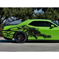 2 Cougar Flame Decals | 3M High Quality Vinyl | Great for Car, SUV, Truck, Boat, Camper | Custom size available