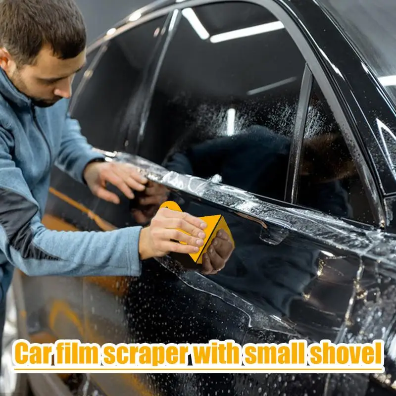 Car Wrap Scraper Tool 3X Car Window Tint Hand Squeegee Film Scraper Sticker Installation Tool For Removing Air Bubbles Glass