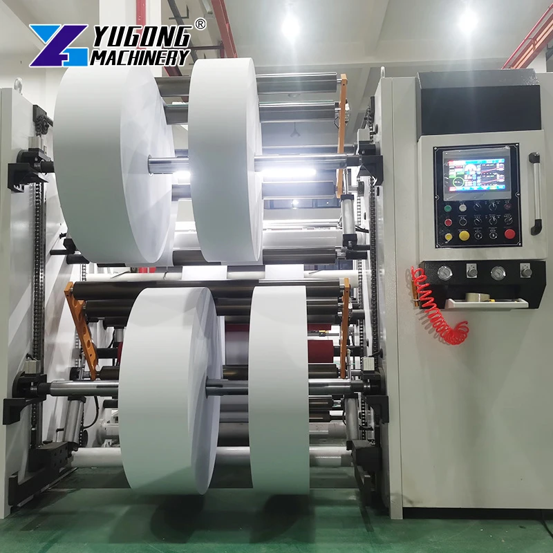 600m Speed Plc Automatic Paper Rewinder Machine High Speed Slitting And Rewinding Machine