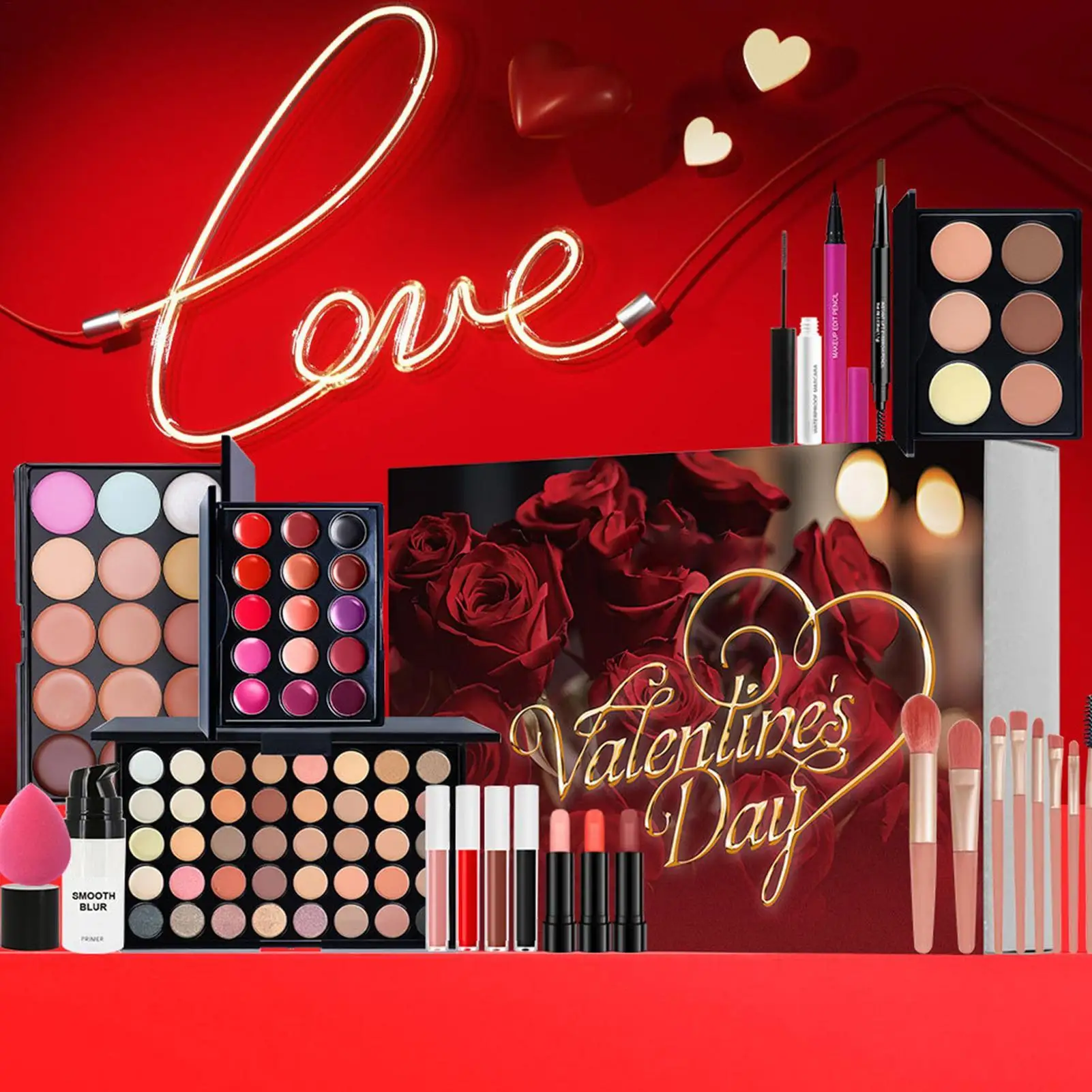 valentine's-day-cosmetics-kit-eye-shadow-mascara-lipstick-lip-gloss-concealer-palette-makeup-brush-for-wife-girlfriend-mother