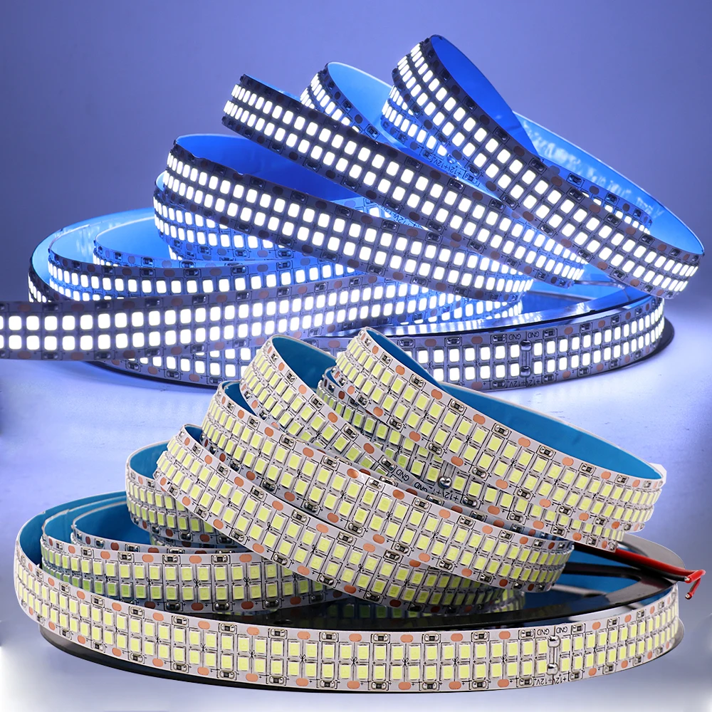 5M LED Strip 12V 24V 2835 LED Tape 120 240 480 LEDs/m Waterproof Ribbon Diode Backlight Brighter Than 3528 Flexible fita led