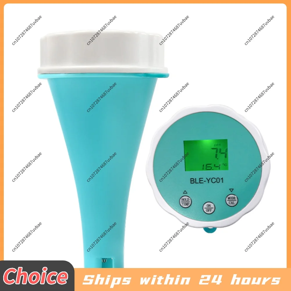 6-in-1 Residual Chlorine Monitor Backlit LCD Display Digital Water Tester Glass Probe Smart Equipment Bluetooth-compatible