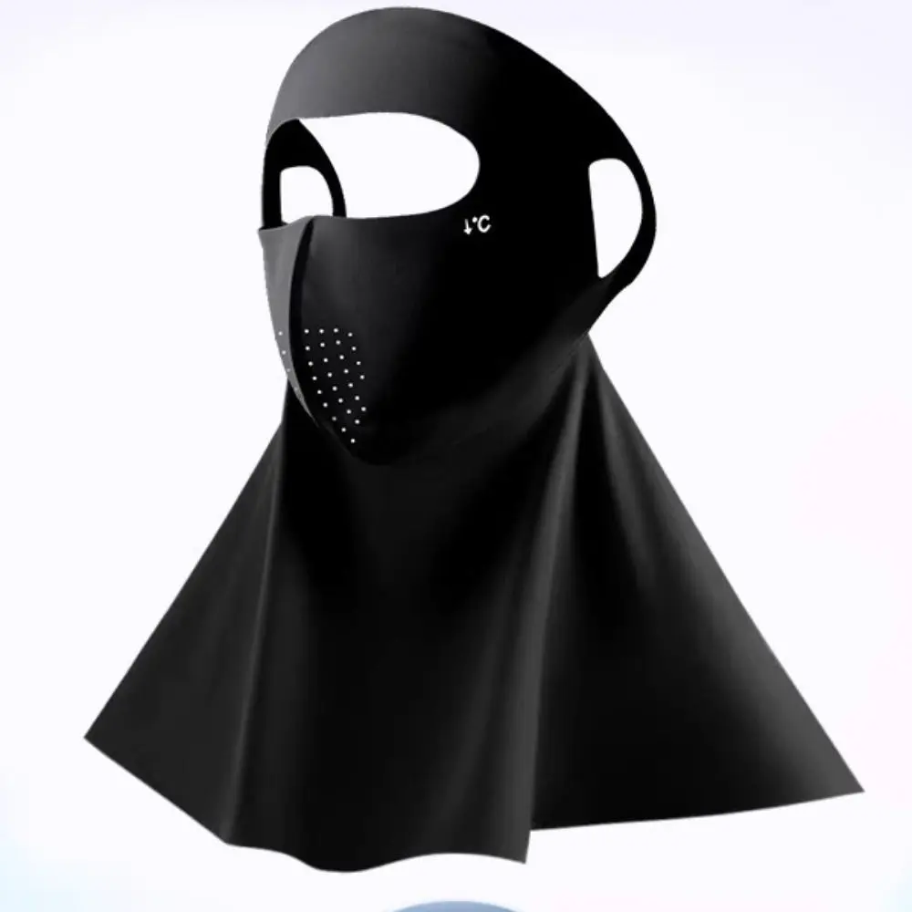 ظلة الصيف كامل الوجه واقية من الشمس الحجاب UPF 50 + المضادة للأشعة فوق البنفسجية الحرير الجليد واقي الوجه تنفس في الهواء الطلق الرقبة التفاف غطاء التسلق #5