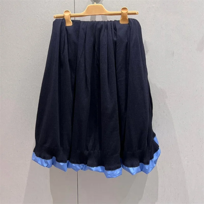 For Women Winter Kint Letter Embroidery U692744 Casual Fashion Skirt Women's New Simple 2024 New LOOSE Strecth Waist Long Skirts