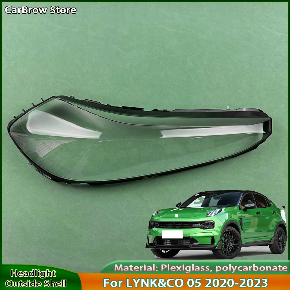 

Transparent Cover Lens Replace The Original Lampshade For LYNK&CO 05 2020 2021 2022 2023 Front Lamp Shade Headlight Mask Shell