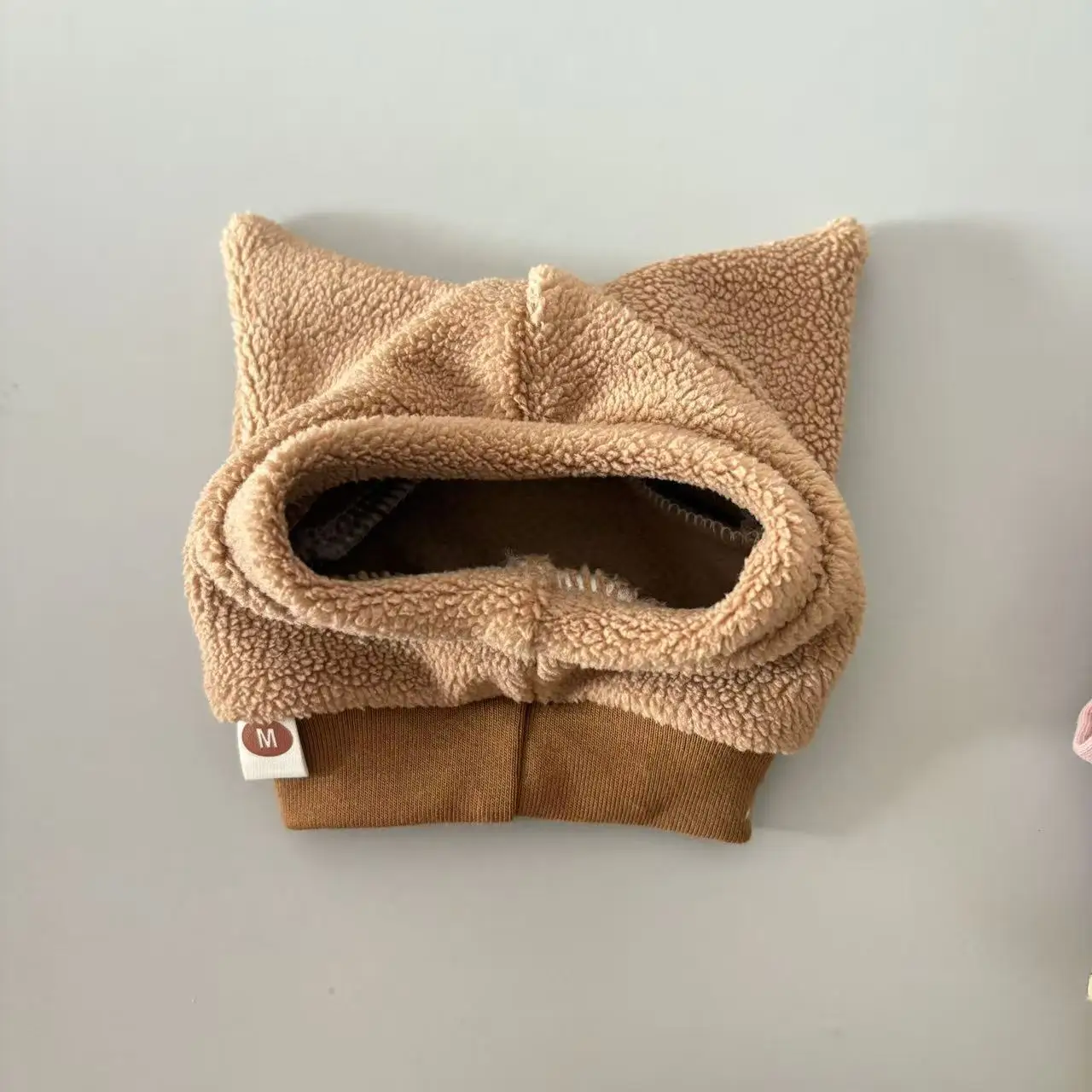 Warm Fleece Hat for Sphynx Cat Winter Khaki Head Protect in Cold Weater for Devon Rex Cute Accessories for Kittens Cat Supplies