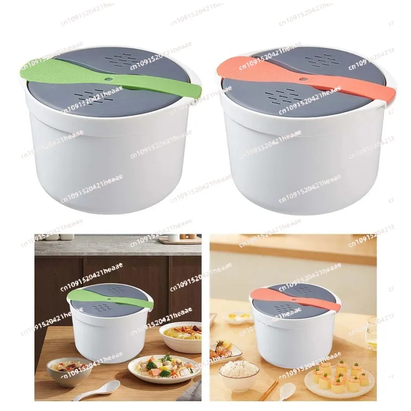 Suitable for microwave specific heating bowls, plastic steaming baskets, soup pots, anti overflow steaming rice lunch boxes