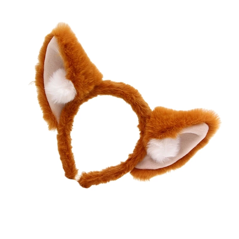 Anime Headband Cosplay Props Puppy Hair Hoop Furry Puppy Hair Styling for Con Headband Puppy Animal Carnivals