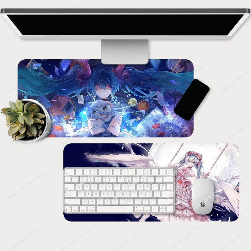 Virtual Idol Singer M-MikU Mousepad Gaming Mouse pad Gamer Pc Accessories Deskmat Keyboard Mat Desk Protector Mause Pads