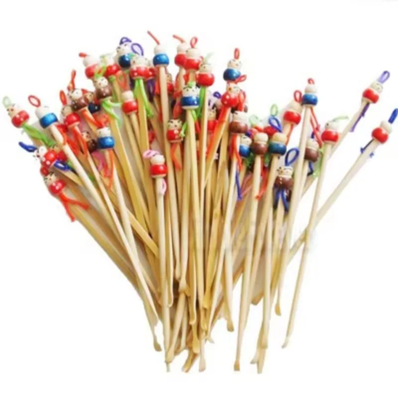 

500pcs/lot Wooden Bamboo Earpick Spoon Tool Clean Ear Wax Curette Remover Ear Pick Ear Spoon