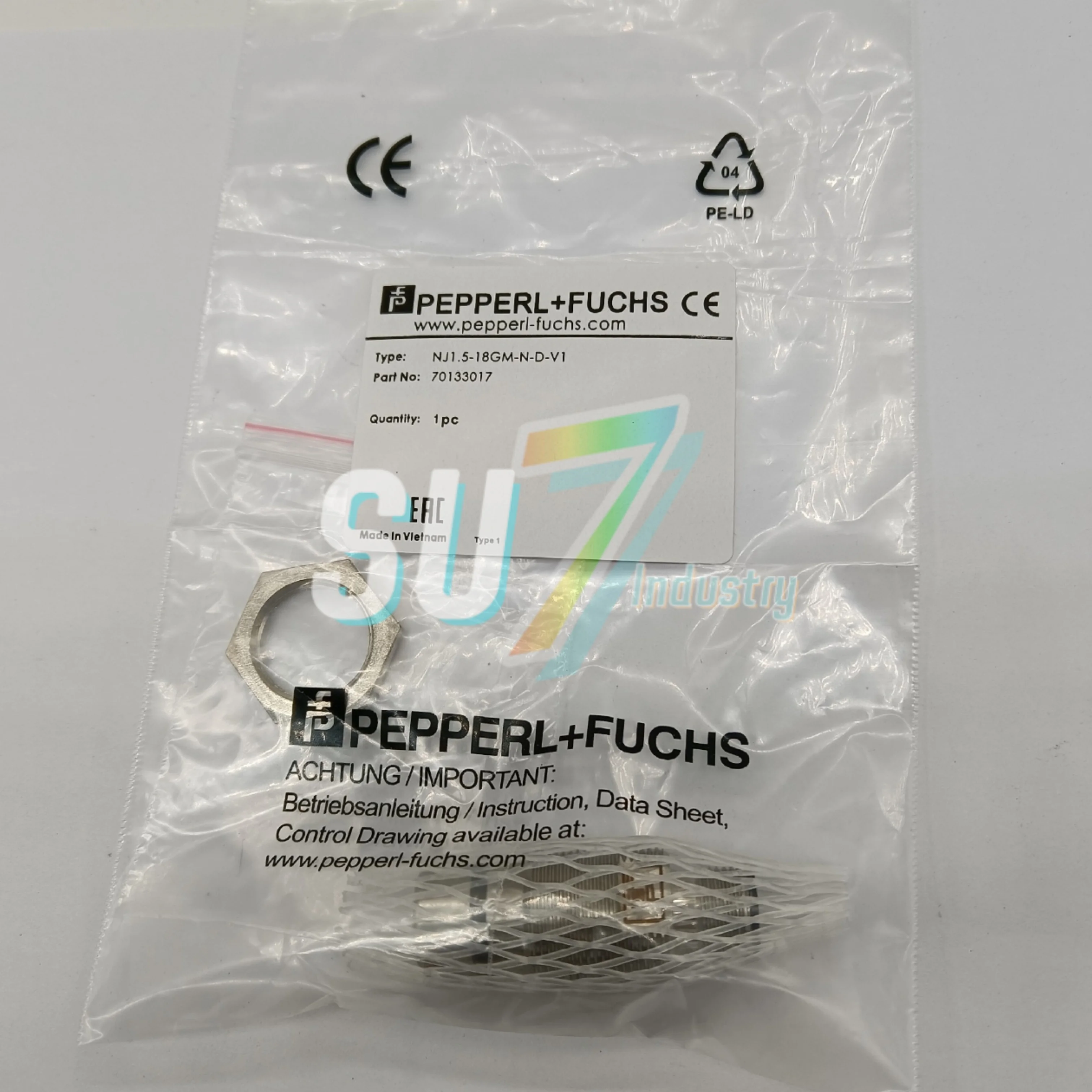 

Proximity Switch NJ1.5-18GM-N-D-V1 New In Box