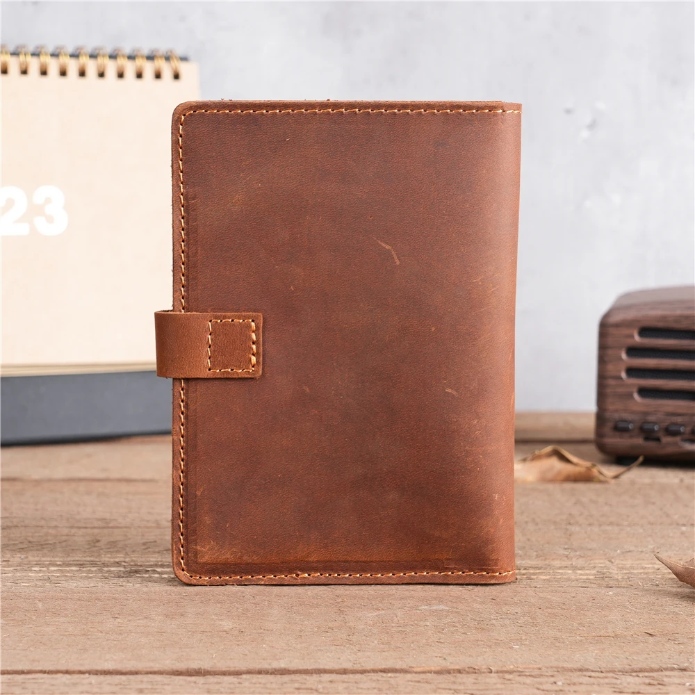 Whosale Men Women Genuine Leather Travel Passport Cover Holder Protevtor Vacancy Blank Funda Pasaporte Business Unisex Plain