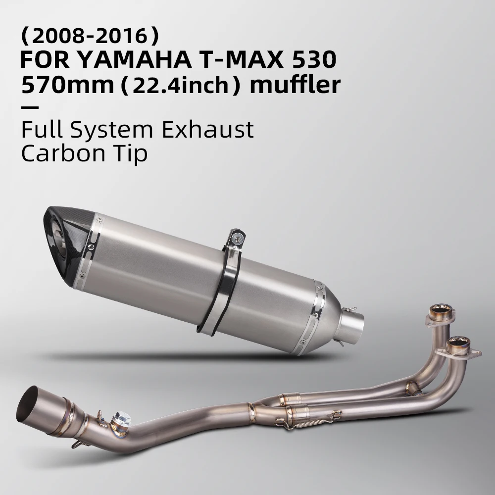 

For Yamaha TMAX500 Tmax530 System Escape Slip On 51MM Front Tube Link Pipe Connect Original full Motorcycle Exhaust System