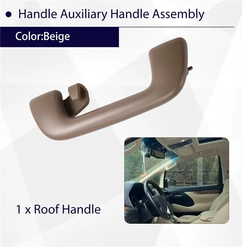 For Toyota Avensis/Corolla Compatible Front Right& Left Roof Auxiliary Handle Assembly 74610-52030-E0, 7461052030E0-N30R