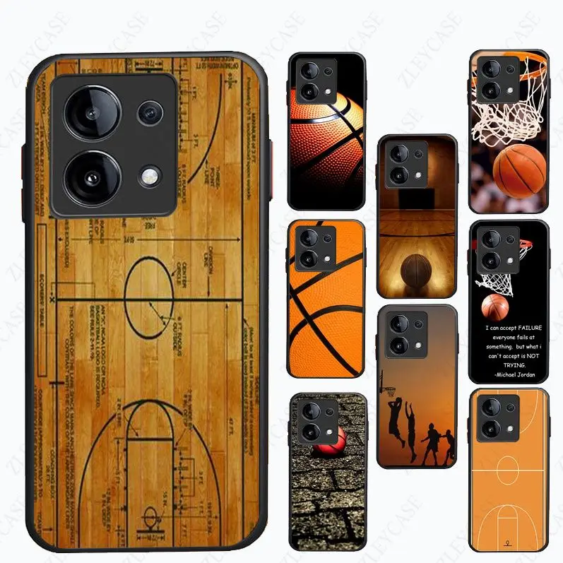 Basketball Court Diagram Phone Cover For Xiaomi Redmi Note13pro note12pro 11pro note10pro 9pro 8pro 9s 8T K40 12C 10C 9C Cases