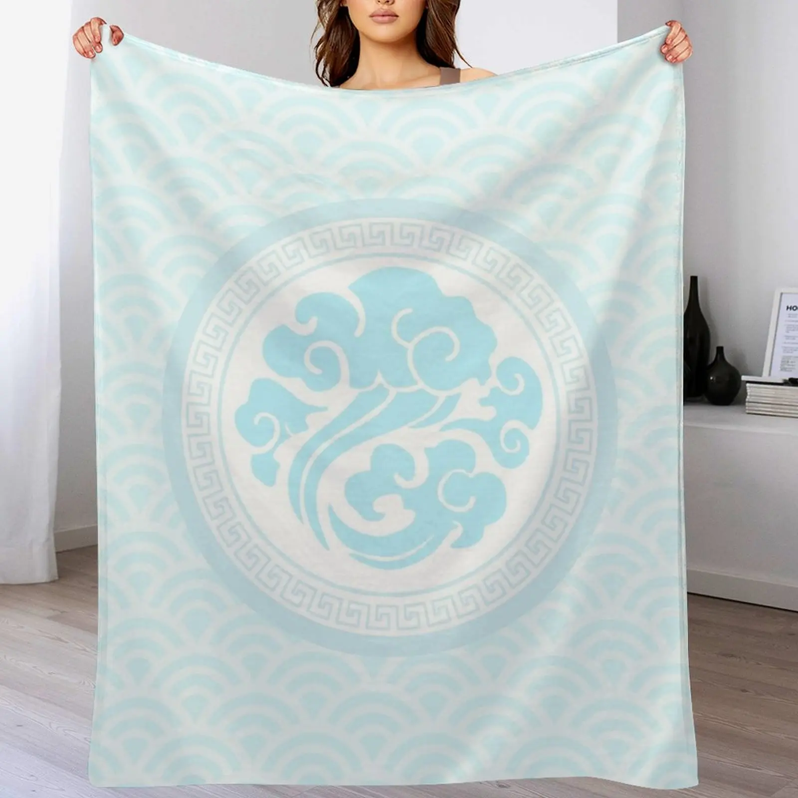 

Gusu Lan Logo Throw Blanket Soft Big bed plaid Bed warm winter Blankets