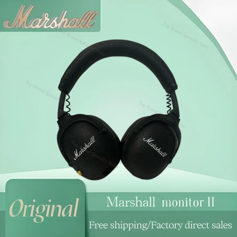 Marshall Monitor II Original Wireless Bluetooth Earphone Rock Bass Headset Computer Game Headphone Foldable Portable New Headset