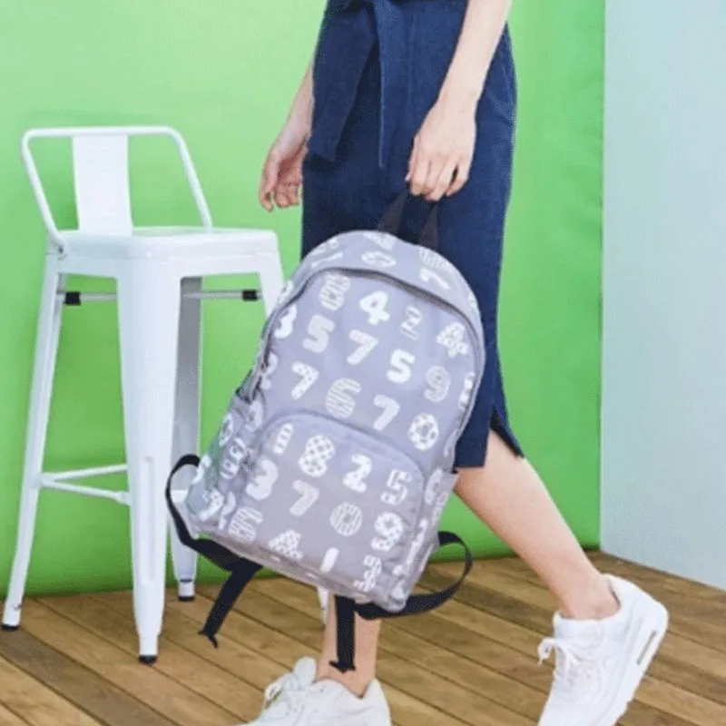 Japanese Style Digital Backpacks Foldable Portable Travel Large Capacity Student Schoolbag Commute Women's Shoulder Bag