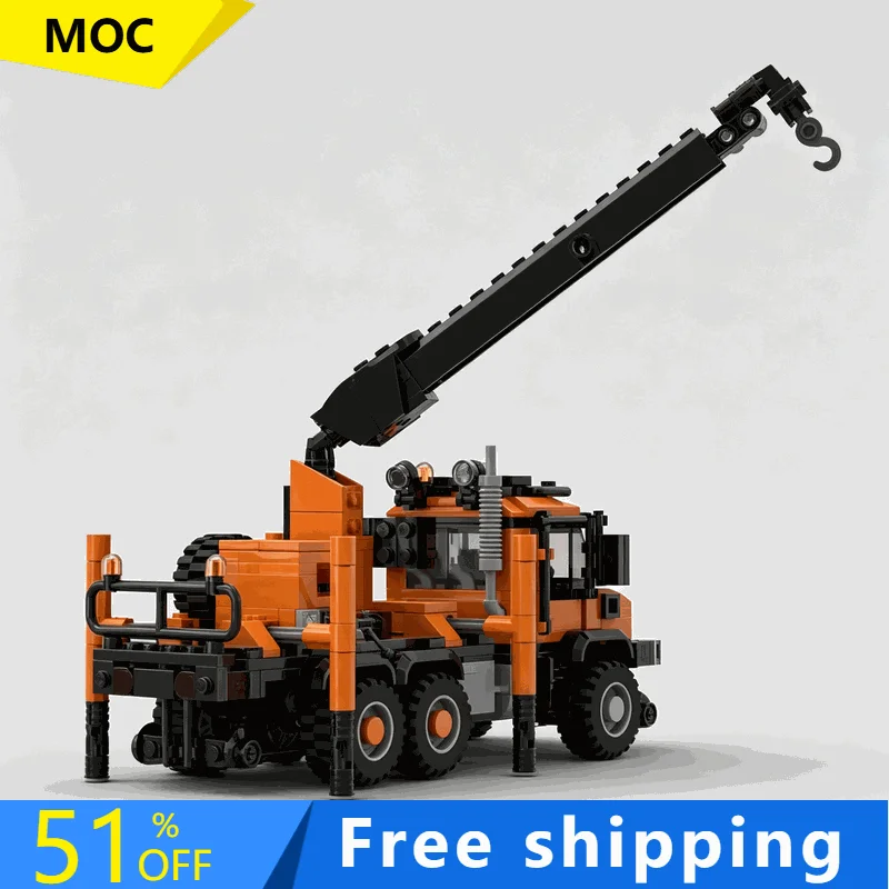 441 PCS UniMog Railway Crane Unit Maintenance Vehicle Building Blocks Model Bricks DIY Assembly Collectible Toy Creative Gifts