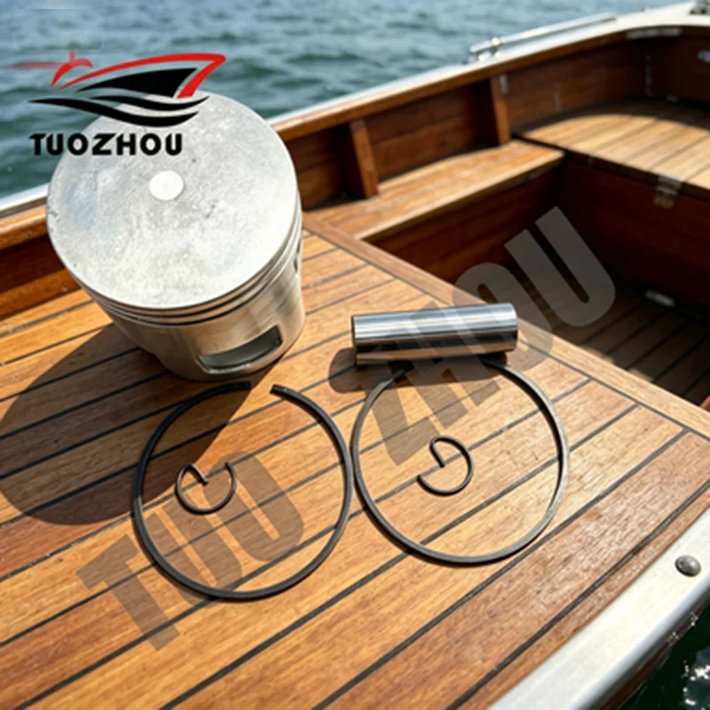66T-11635-00 Piston Kit (0.25Mm O/s) for Yamaha Outboard Motor 2-stroke E40/40X 40HP +0.25MM 66T-11635 80.25mm Boat Engine