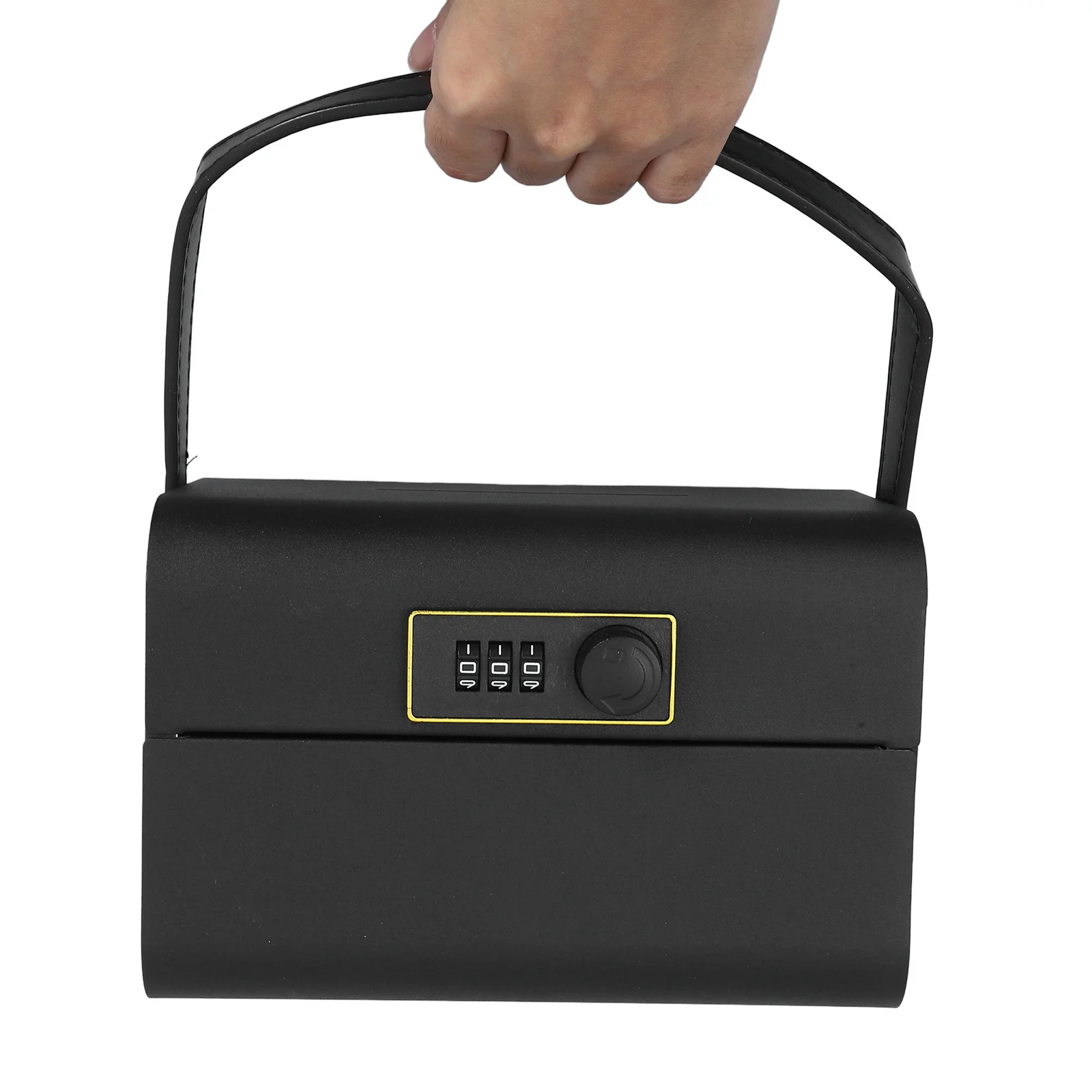 Handheld Password Savings Bank Metal Money Box Solid Color Coin Jar Combination Lock Cash Storage Case for Kids